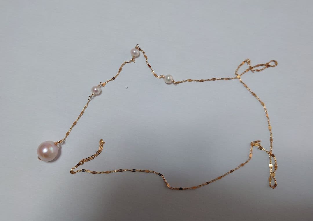 【最終お値下げ】【新品未使用　定価35200円】K10 アコヤパール　ネックレス