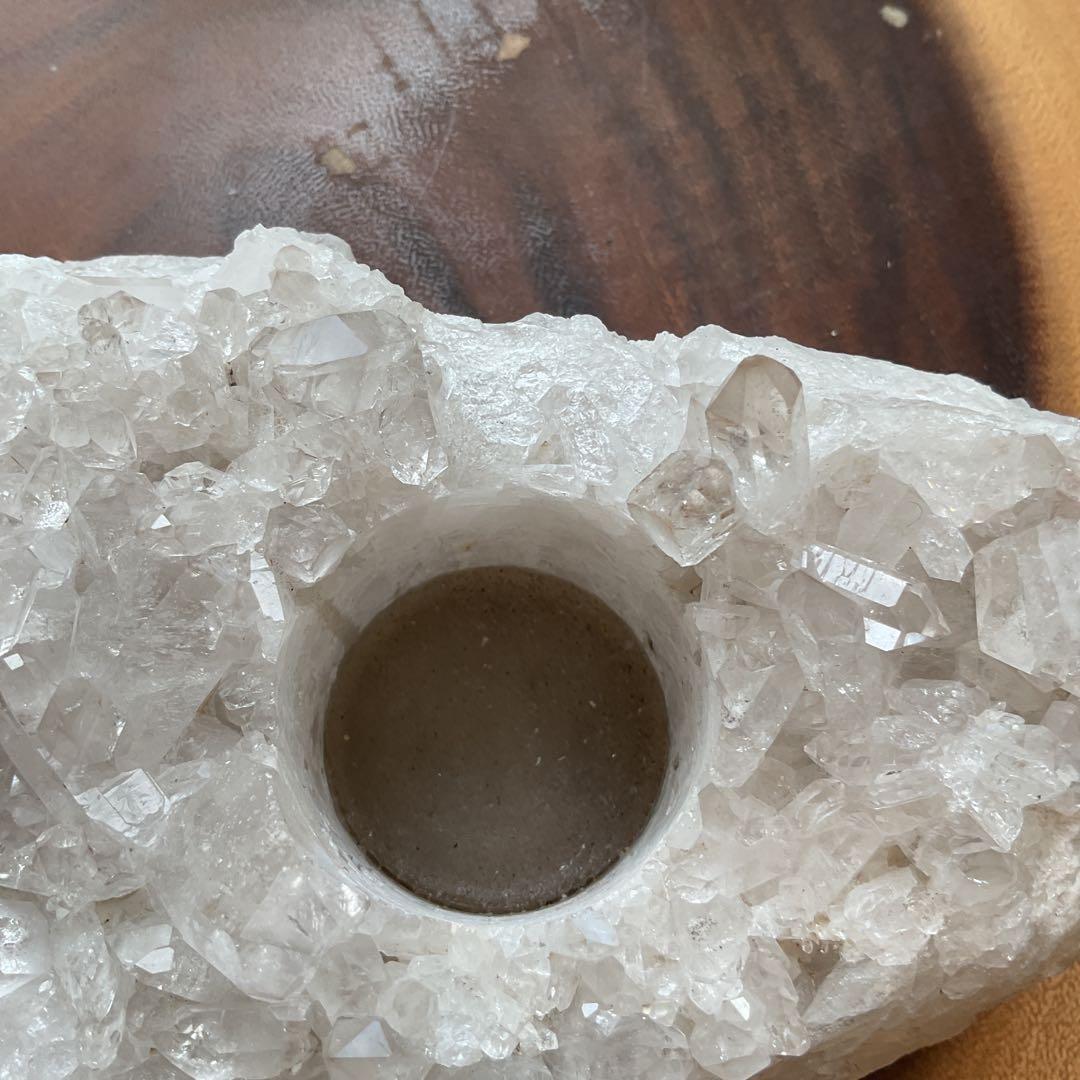 水晶 クラスター キャンドルホルダー 天然石 原石 パワーストーン