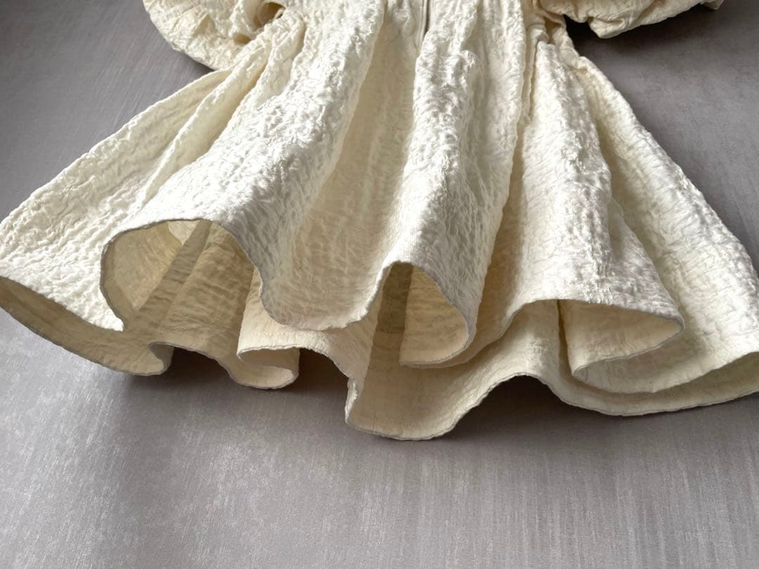 【USED】メゾンスペシャル バルーンスリーブチュニック 2way ホワイト