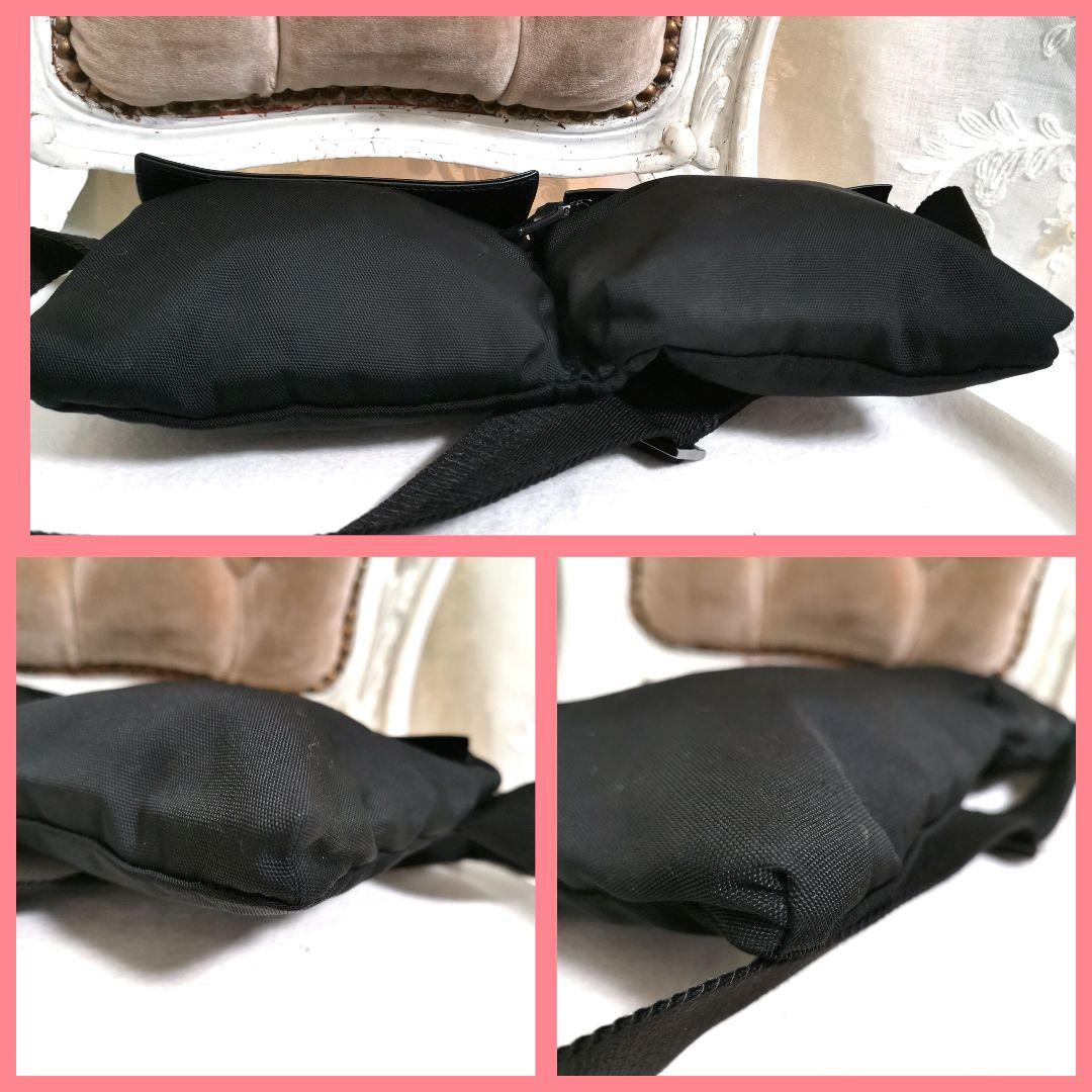 【良品】GUCCIグッチ ボディバッグ 黒 斜めがけショルダーバッグGG鑑定済!