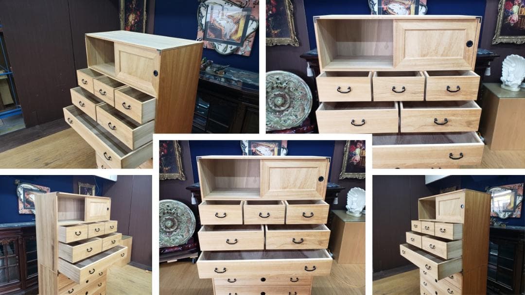 puku puku　C38　桐 2段 箪笥