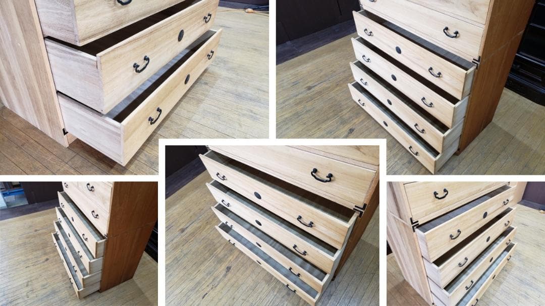 puku puku　C38　桐 2段 箪笥