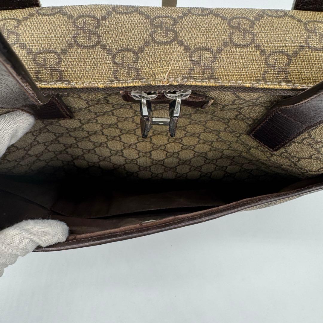 グッチ ビジネスバッグ ハンドバッグ GGスプリーム　シェリーライン　A4収納可