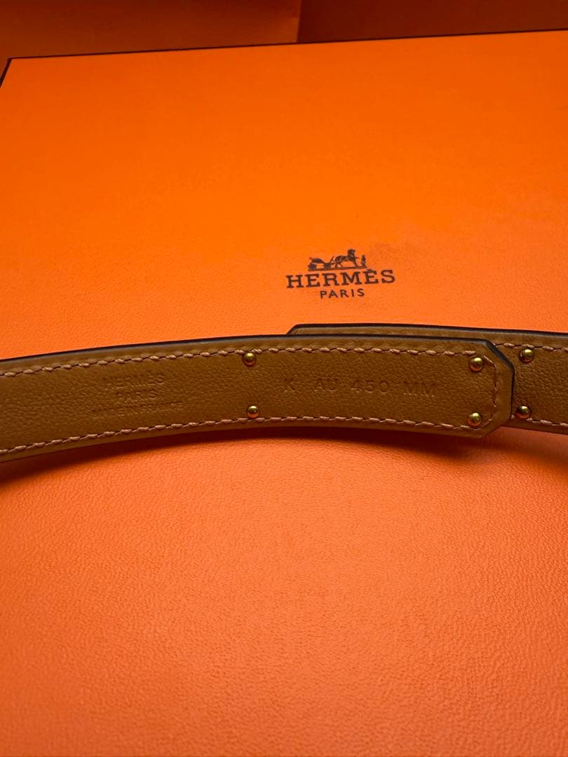 新品未使用！HERMES ケリー ベルト ブラウン ゴールド
