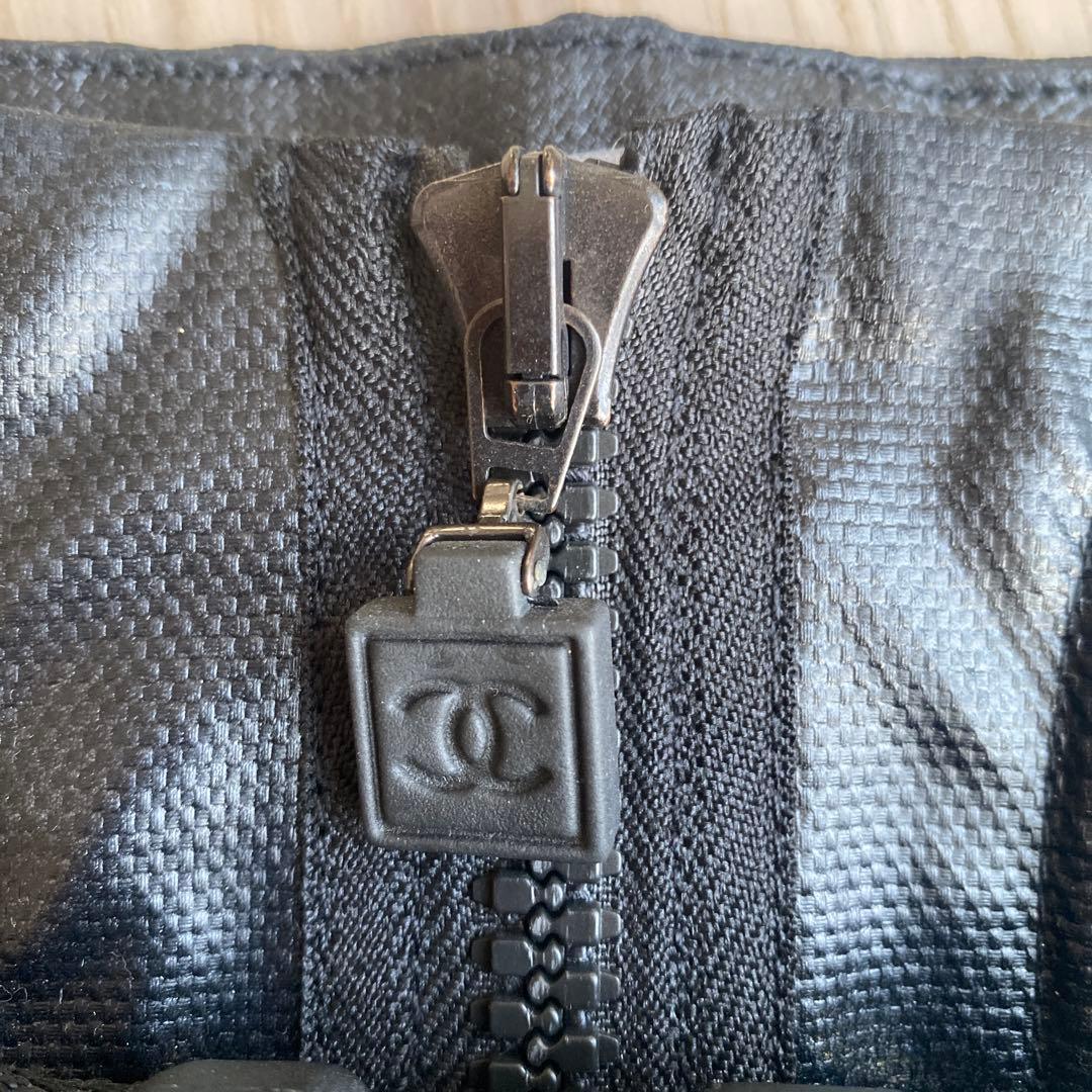 CHANEL ブラック ミニ　スカート　スポーツライン