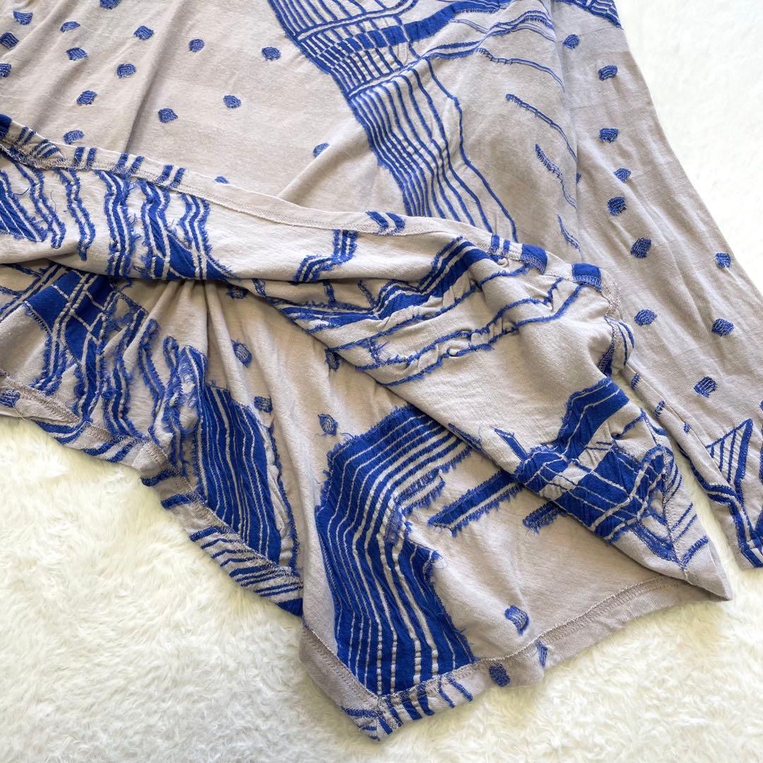 慈雨 センソユニコ アシンメトリー Aライン カットソー チュニック