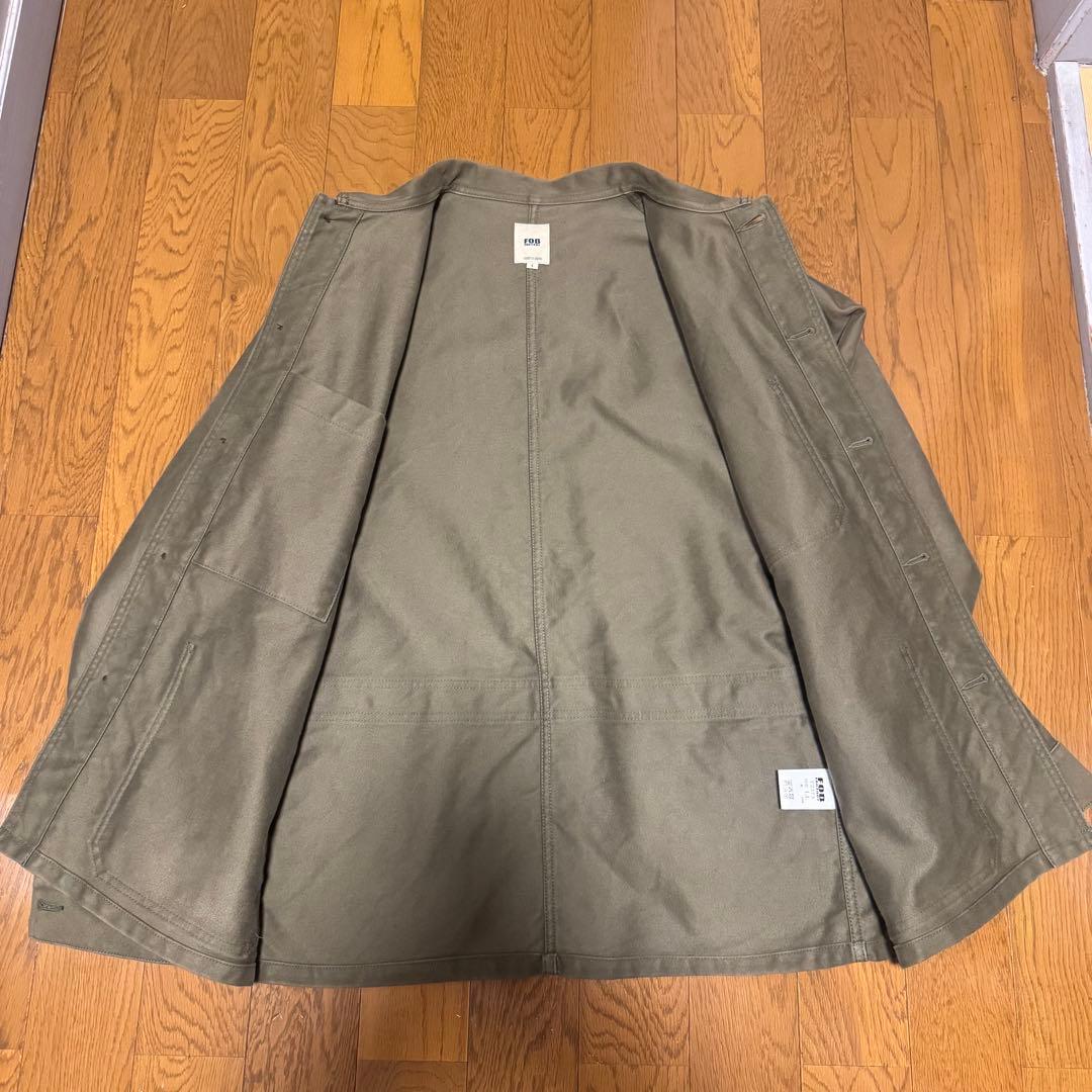 Fob Factory F2373 フレンチ モールスキン ジャケット　オリーブ