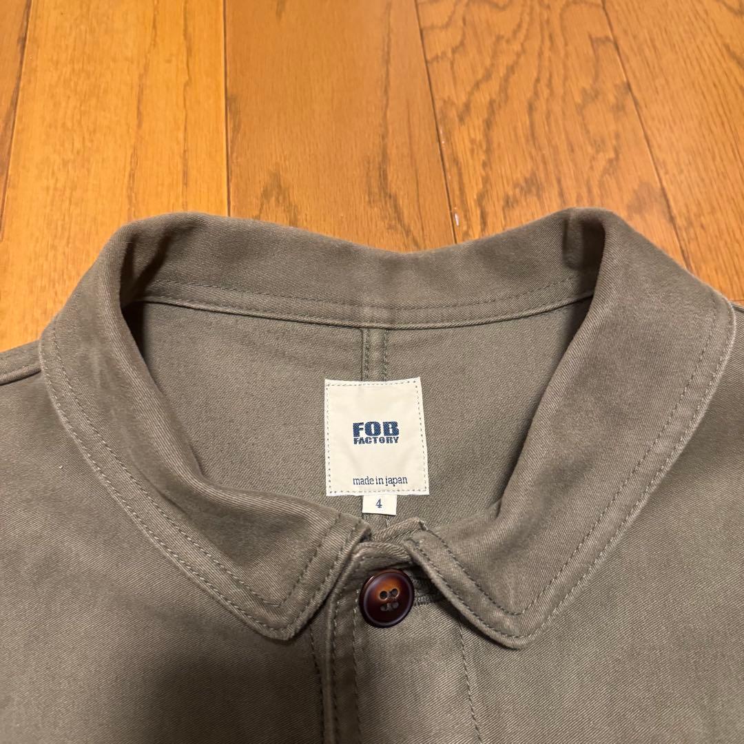 Fob Factory F2373 フレンチ モールスキン ジャケット　オリーブ