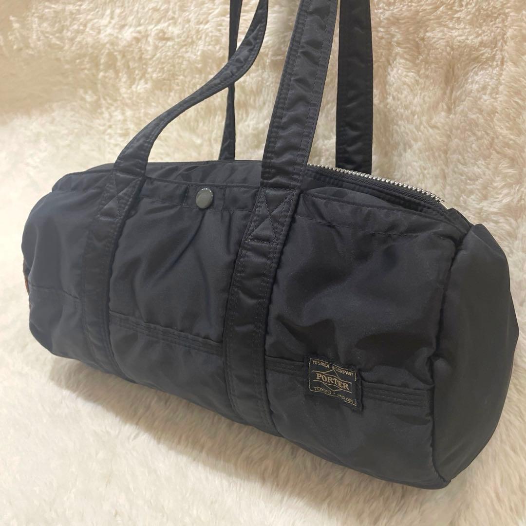 廃盤品　ポーター タンカー ミニボストンバッグ ミニドラム ミニダッフル黒