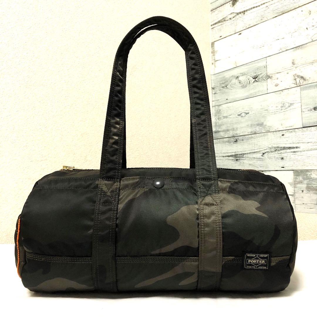 未使用級✨希少 30周年ポータータンカー ミニボストンバッグL カモフラグリーン