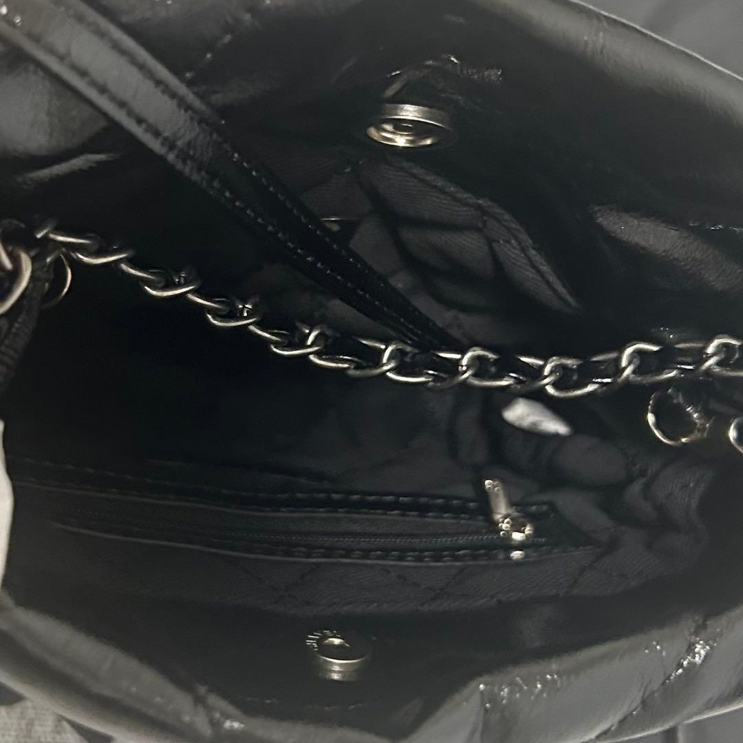 CHANEL ノベルティショルダーバッグキルティング　希少シルバー