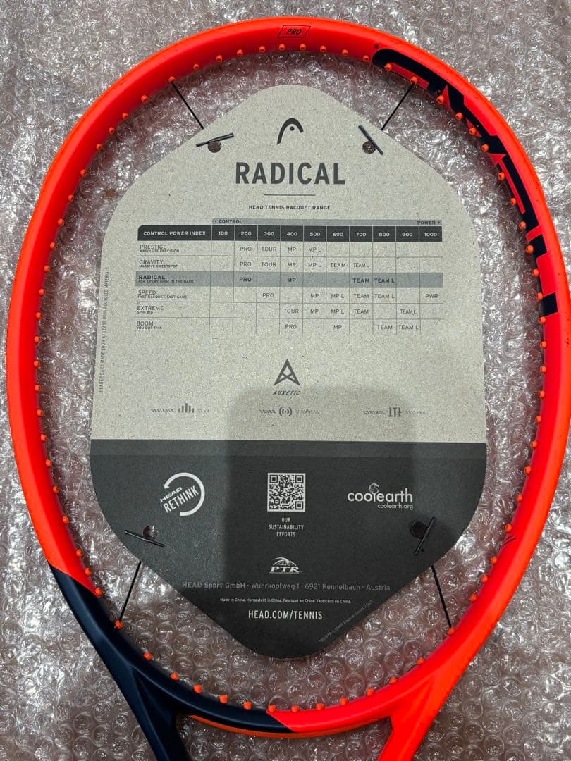 【新品】ヘッド　ラジカルプロ　2023 グリップ2
