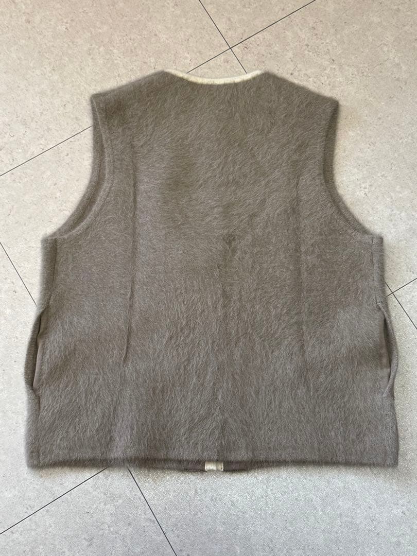 ユナイテッドアローズ United Arrows ノーカラーベスト ウール混