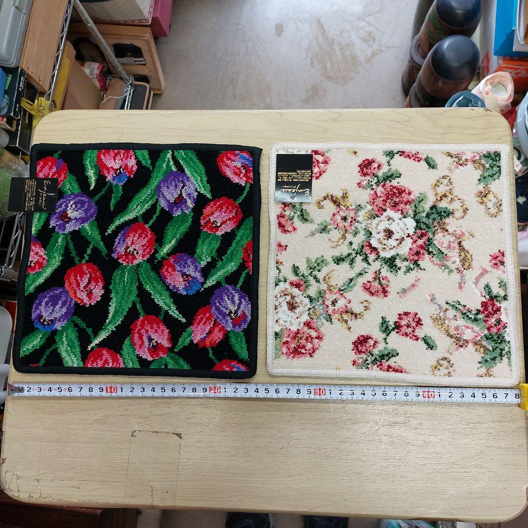 アーンジョー 花柄ハンカチ 10枚 枚 シェニール織 未使用 多少傷 汚れ有