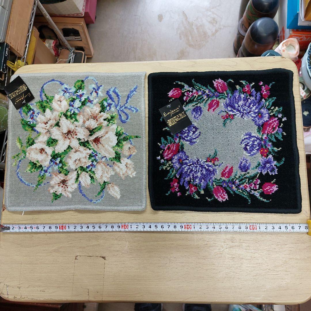 アーンジョー 花柄ハンカチ 10枚 枚 シェニール織 未使用 多少傷 汚れ有