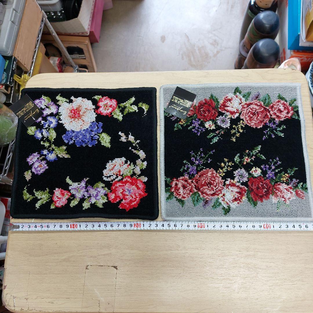 アーンジョー 花柄ハンカチ 10枚 枚 シェニール織 未使用 多少傷 汚れ有