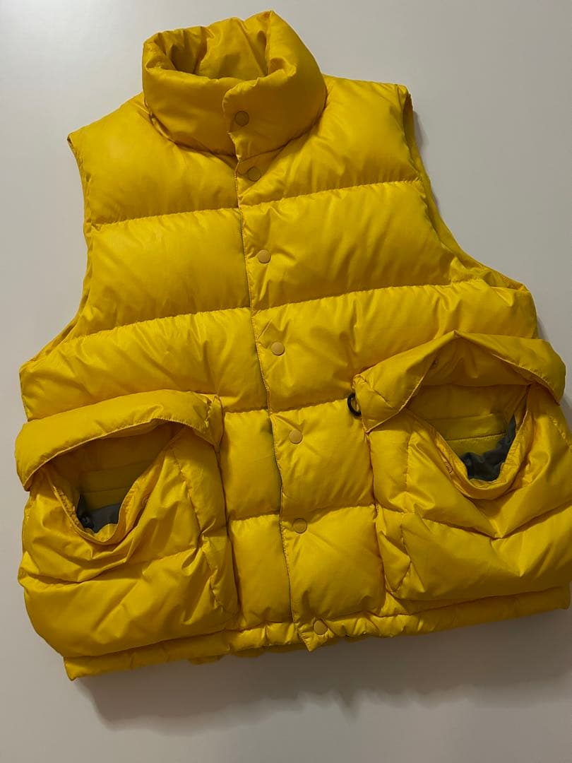 美品　daiwa pier39 ダイワピア　ダウンベスト　イエロー　在原みゆ紀