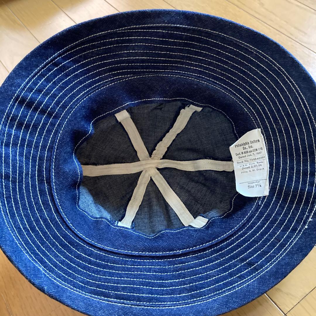 30s US ARMY M-37 デニム ハット デッドストック ミリタリー
