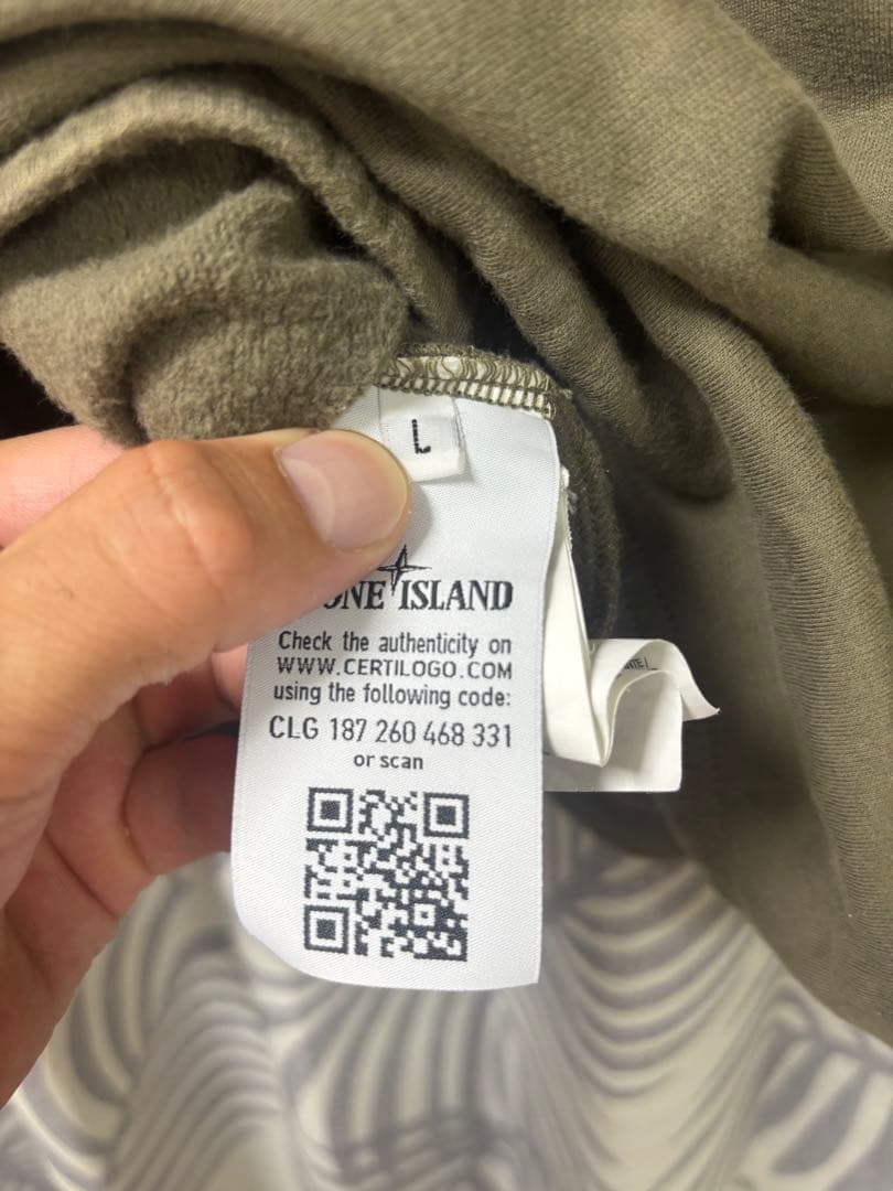 Stone  ストーンアイランド ガーメントダイススウェットシャツL