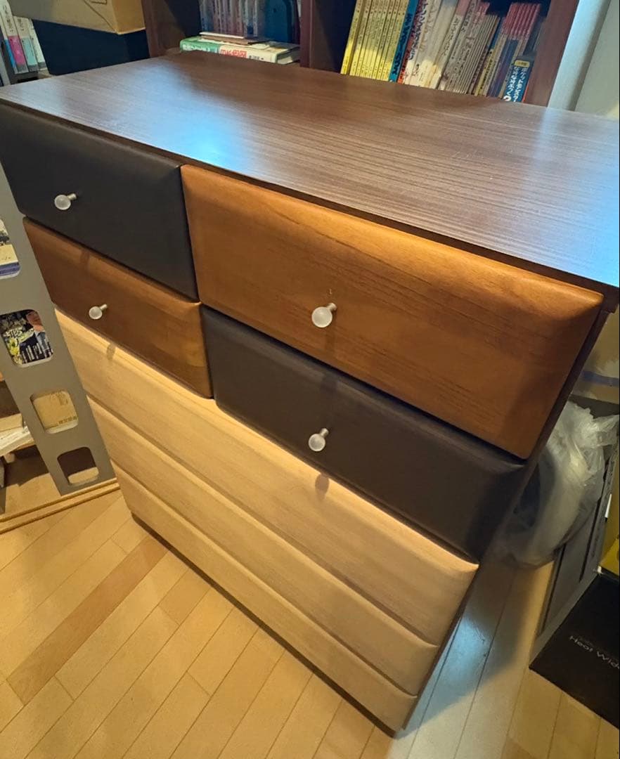 【送料8,600円込み】モダンデザイン 5段チェスト