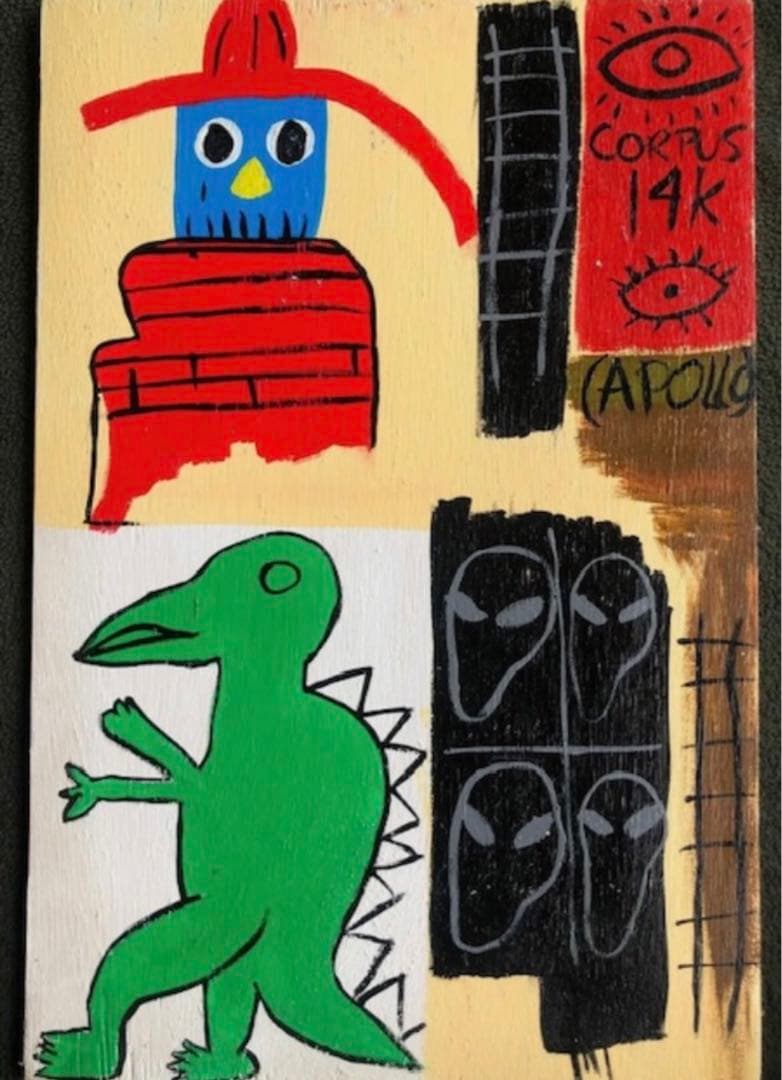 バスキア JEAN-MICHEL BASQUIAT 油絵 4