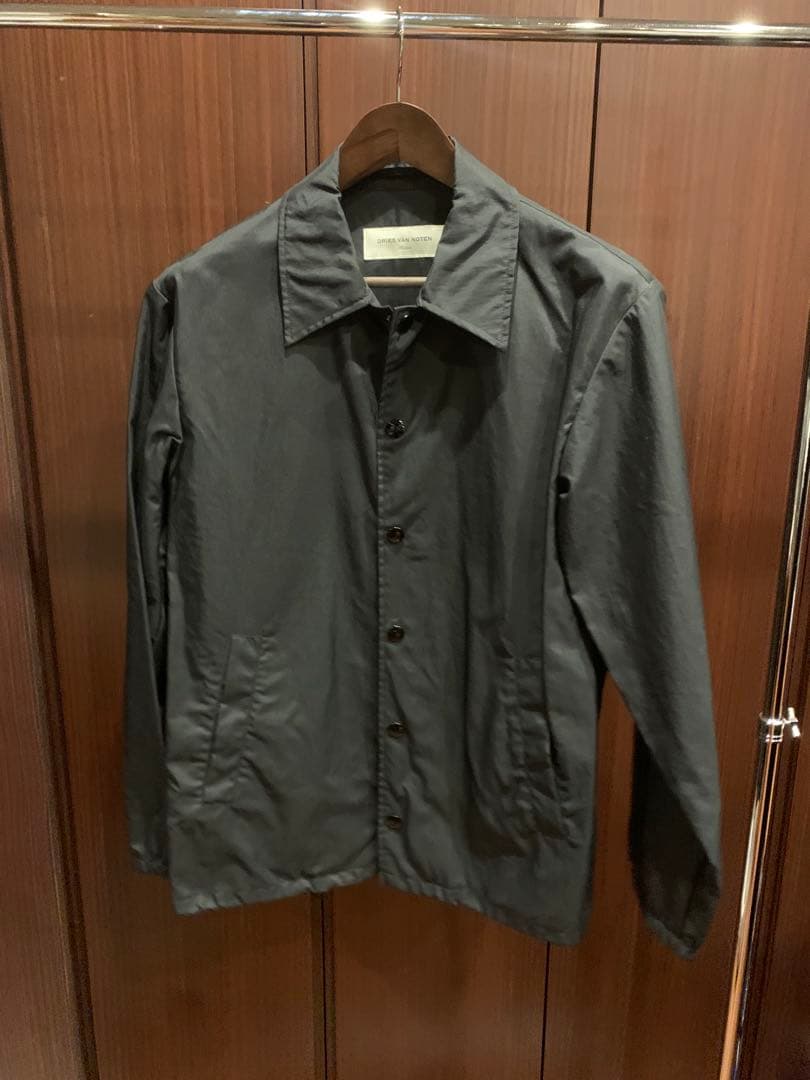 【正規品】DRIES VAN NOTEN ナイロン コーチジャケット M 黒