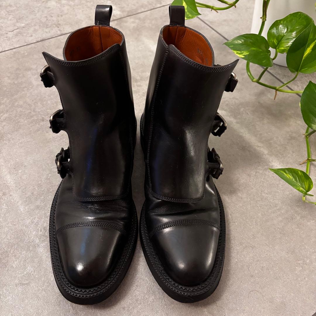 SARTORE ショートブーツ　モンクストラップ　24㌢　黒　ブーツ　サルトル