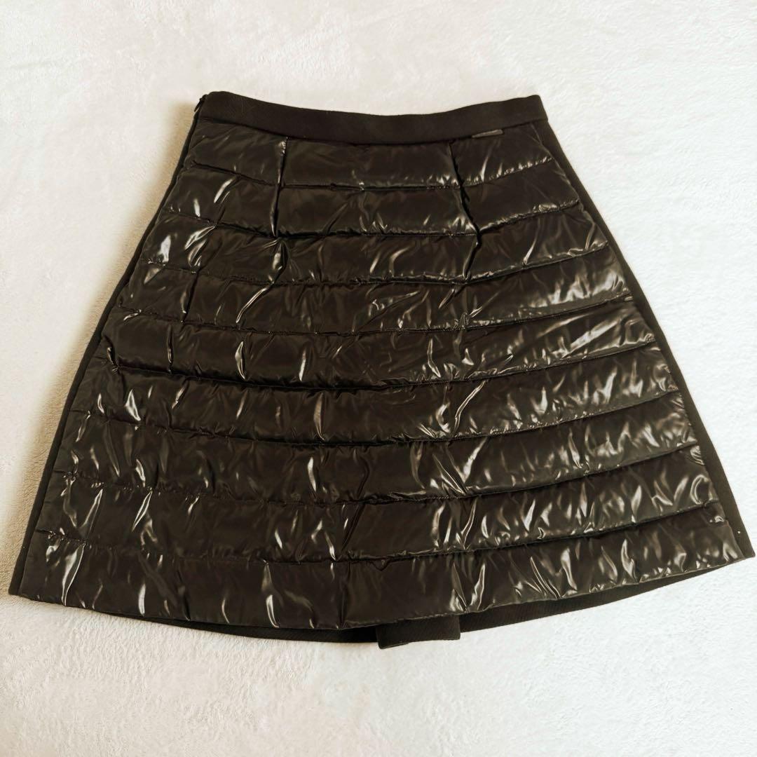 MONCLER GONNA SKIRT ゴンナ ダウン スカート ミニ丈ブラウン