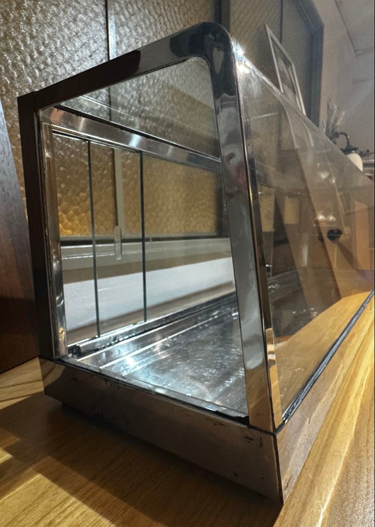 カフェ什器　ガラス　陳列　ショーケース　ディスプレイケース