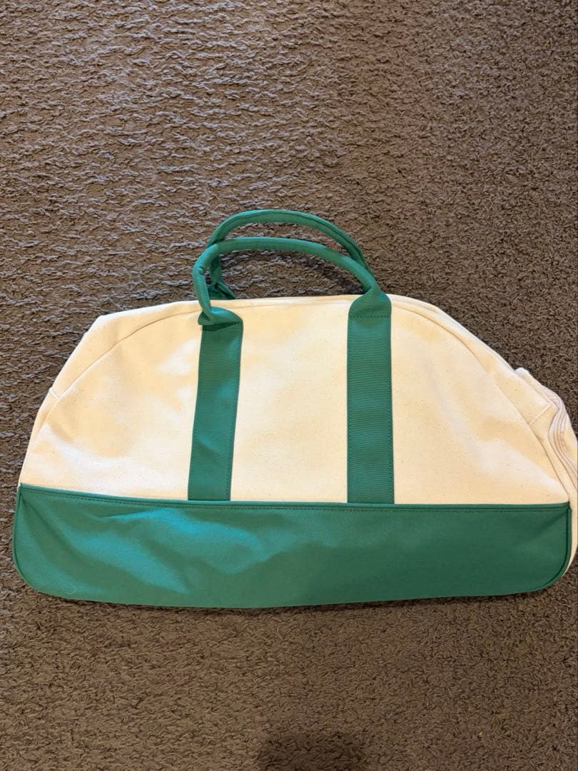 BEAMS GOLF ダッフルバッグ ホワイト/グリーン