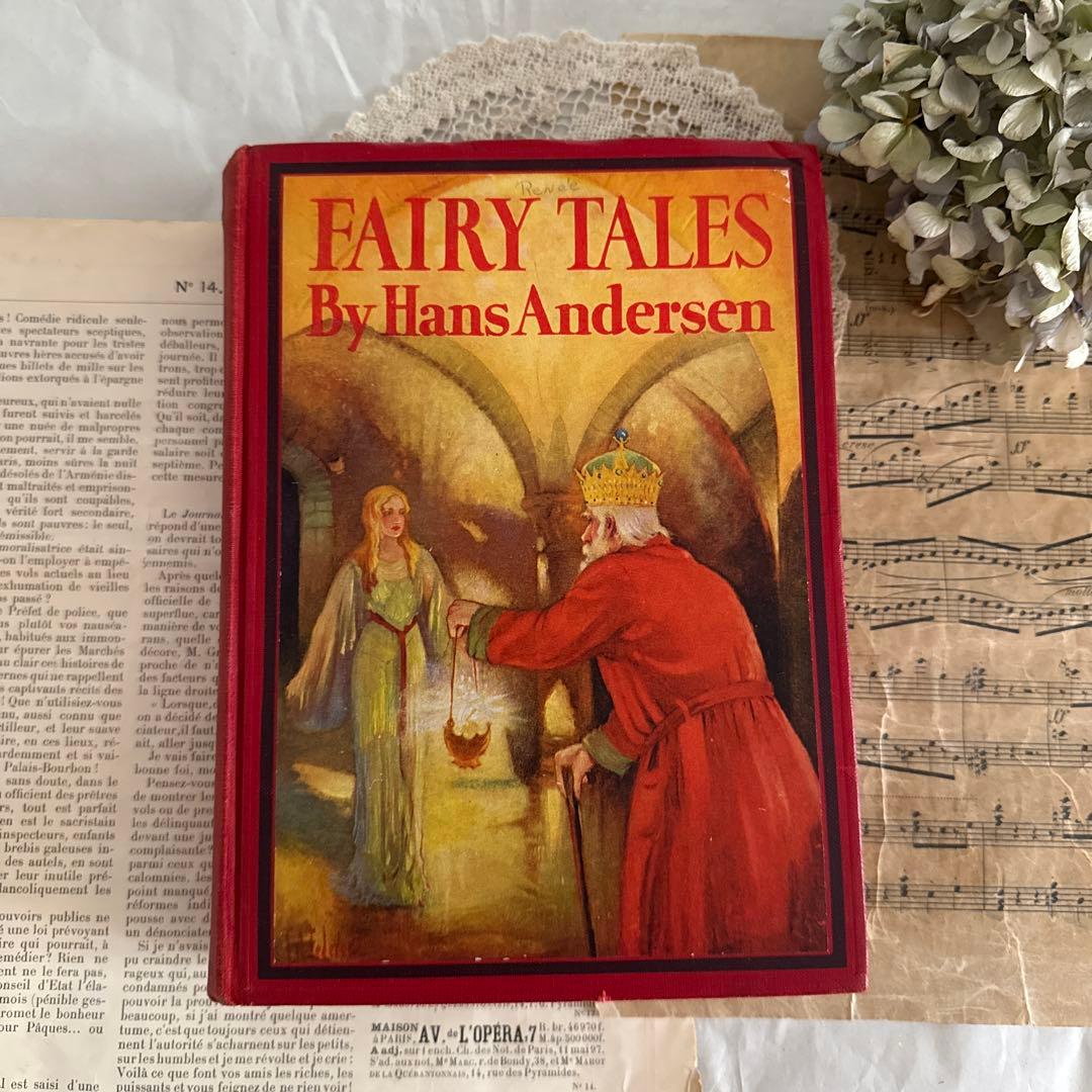 SALE★1924年アンティーク洋書カイニールセン絵本アンデルセン童話　古書