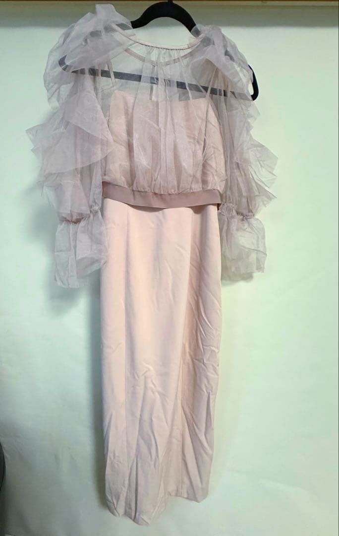 スナイデル　Sustainableリボンスリーブボレロワンピース　snidel