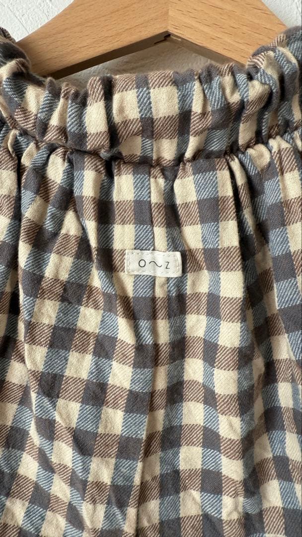 【美品】オーガニックズー　チェックパンツ