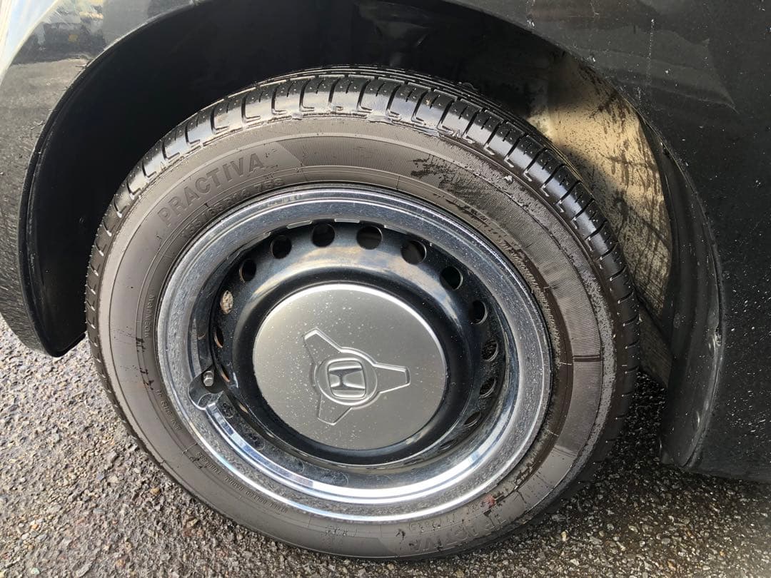 ホンダ　N-BOXスラッシュ　等　鉄スチールホイール　リング　キャップ　キャル