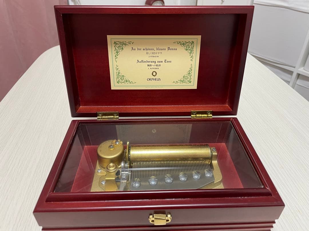 高級オルゴールオルフェウス50弁♪舞踏への勧誘/美しく青きドナウ
