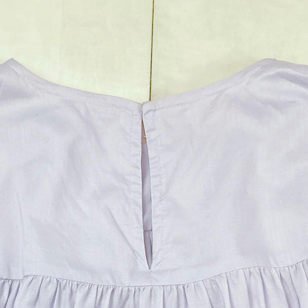 美品 マーレット ソリマン ラベンダー ティアードフリル ワンピース