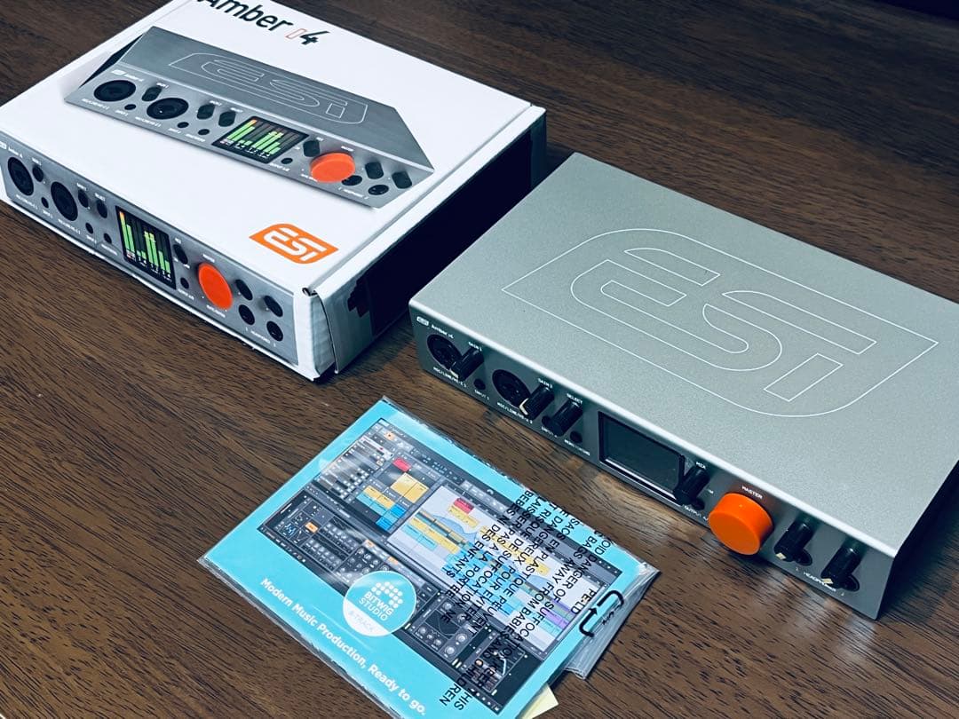 ESI Amber i4 オーディオインターフェース 付属品完備 ライセンス付