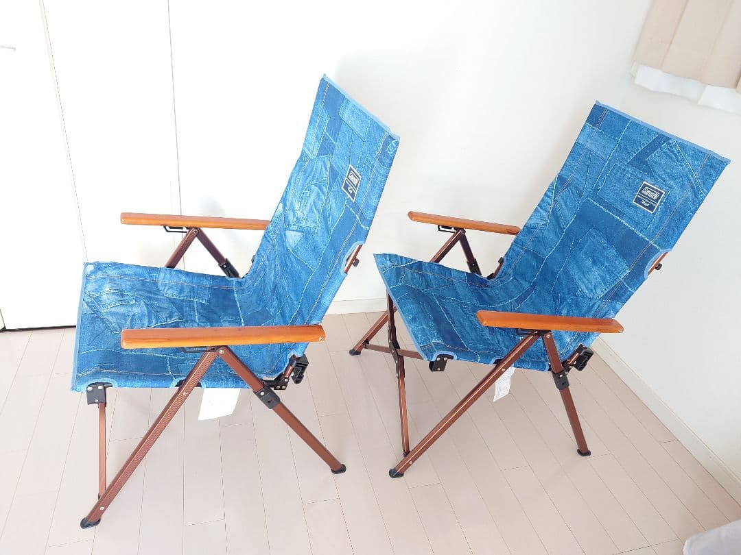 Coleman レイチェア インディゴレーベル デニム 2脚セット