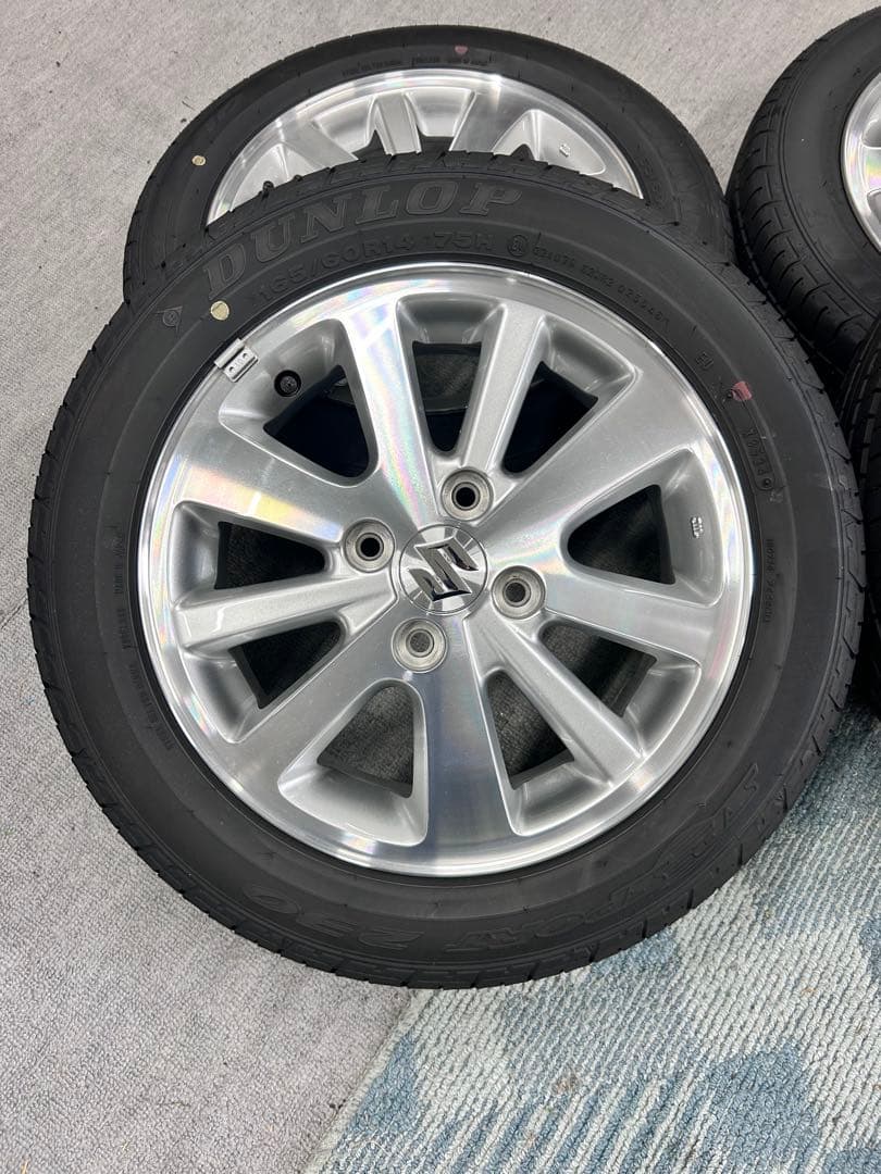 165/60/14 DUNLOP 14インチ 夏用タイヤ ホイールセット