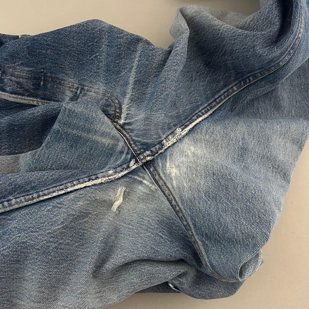 80s USA製 Levi’s 501 脇割 W40 要リペア ナイロンフット