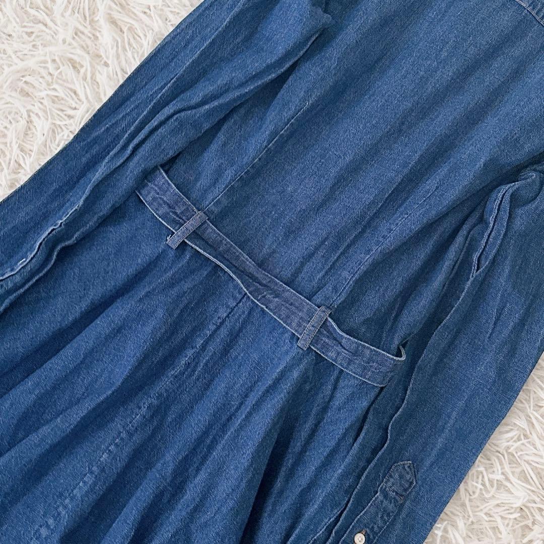 美品 サイズ 6✨ポロラルフローレン デニム シャツワンピース ベルト ポニー