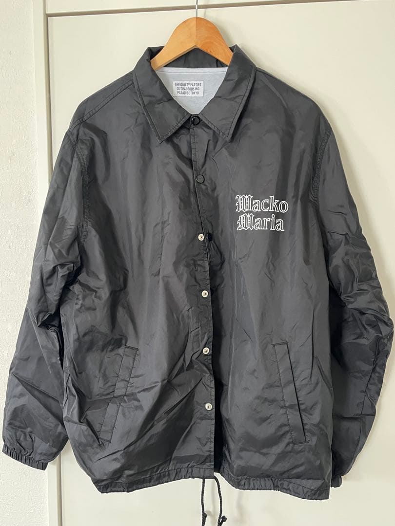 美品　WACKO MARIA ワコマリア コーチジャケット 黒 L