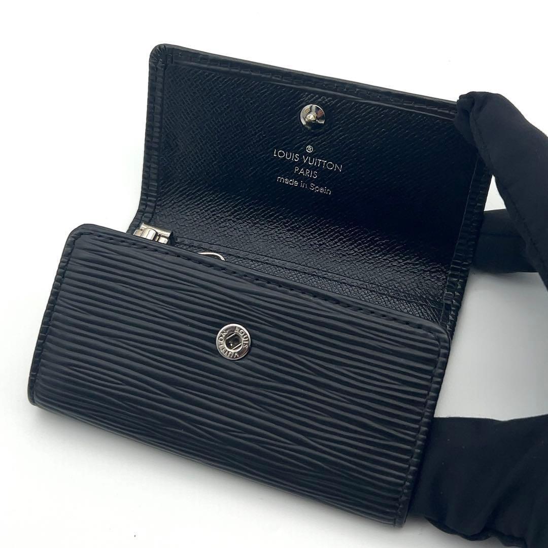 【極美品】ルイヴィトン エピ 黒 6連キーケース イニシャル無し