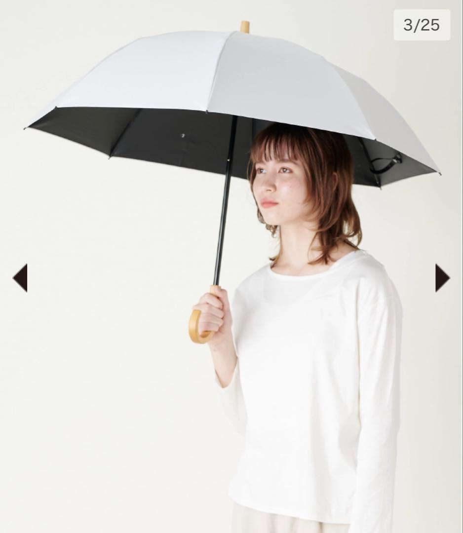 【新品未使用】SUN BARRIER 100 折りたたみ日傘　２段折　ホワイト