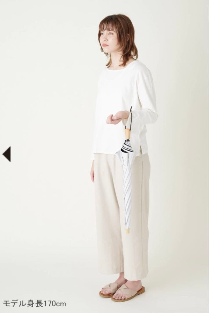 【新品未使用】SUN BARRIER 100 折りたたみ日傘　２段折　ホワイト