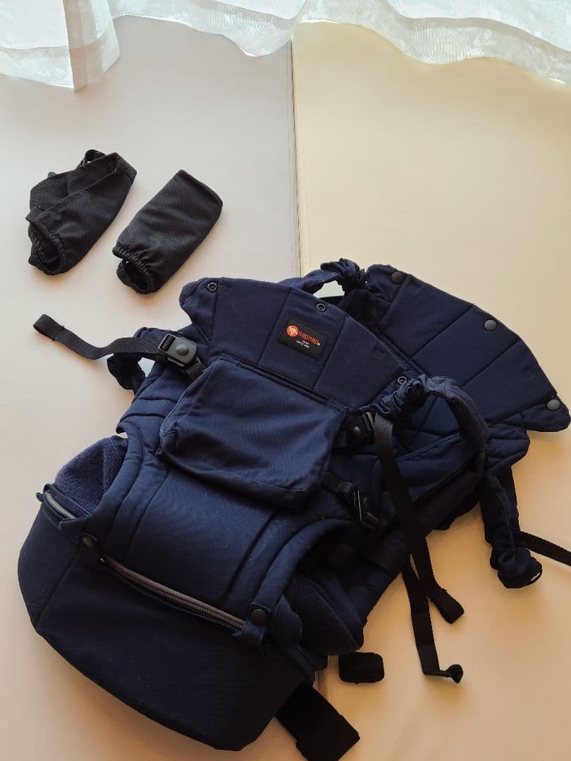 napnap ふたご抱っこひも　ネイビー　双子