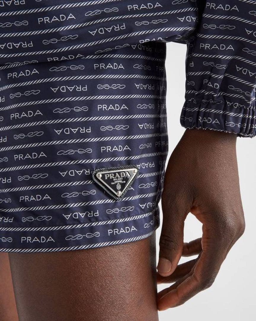 PRADA★Re-Nylon ロゴ プリント ショートパンツ