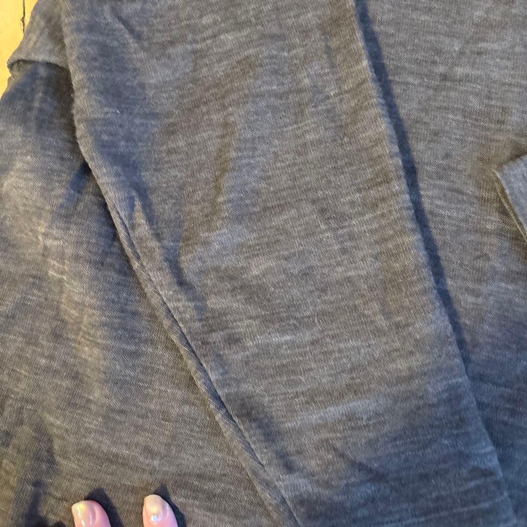 中川政七商店　グレー 長袖ロングワンピース