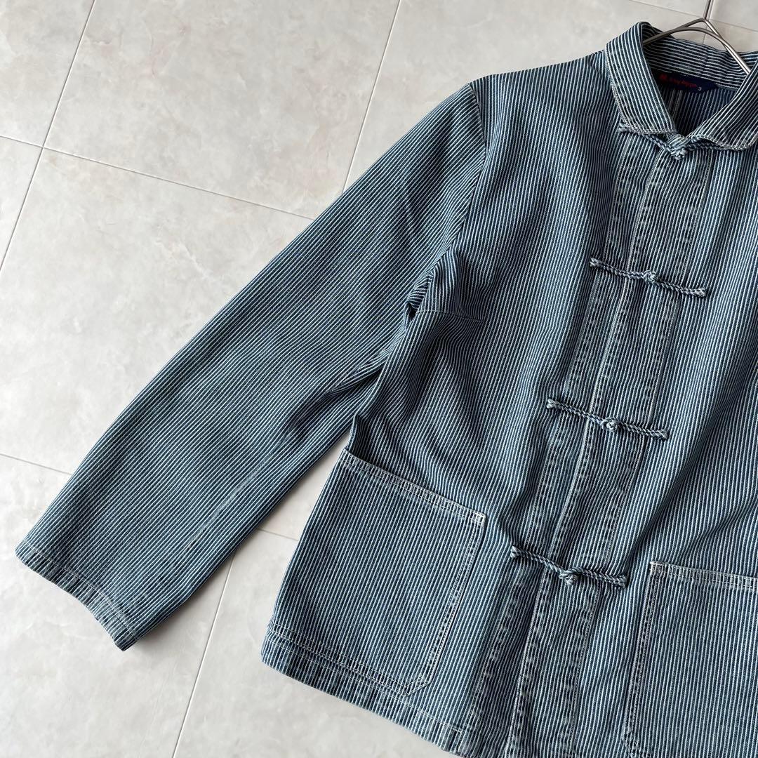 美品✨45R 45rpm カバーオールジャケット ヒッコリー 3 日本製 綿