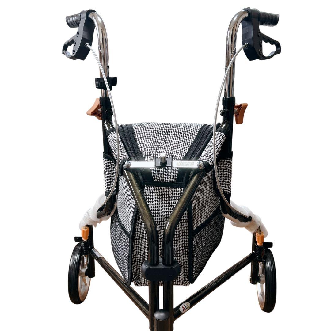 【新品】AIJ トライウォーカー 三輪歩行車 TR-62ブラック カゴ付き